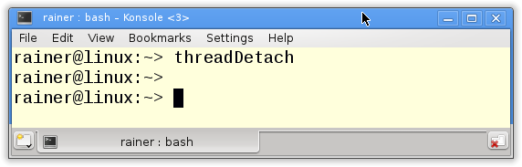 threadDetach